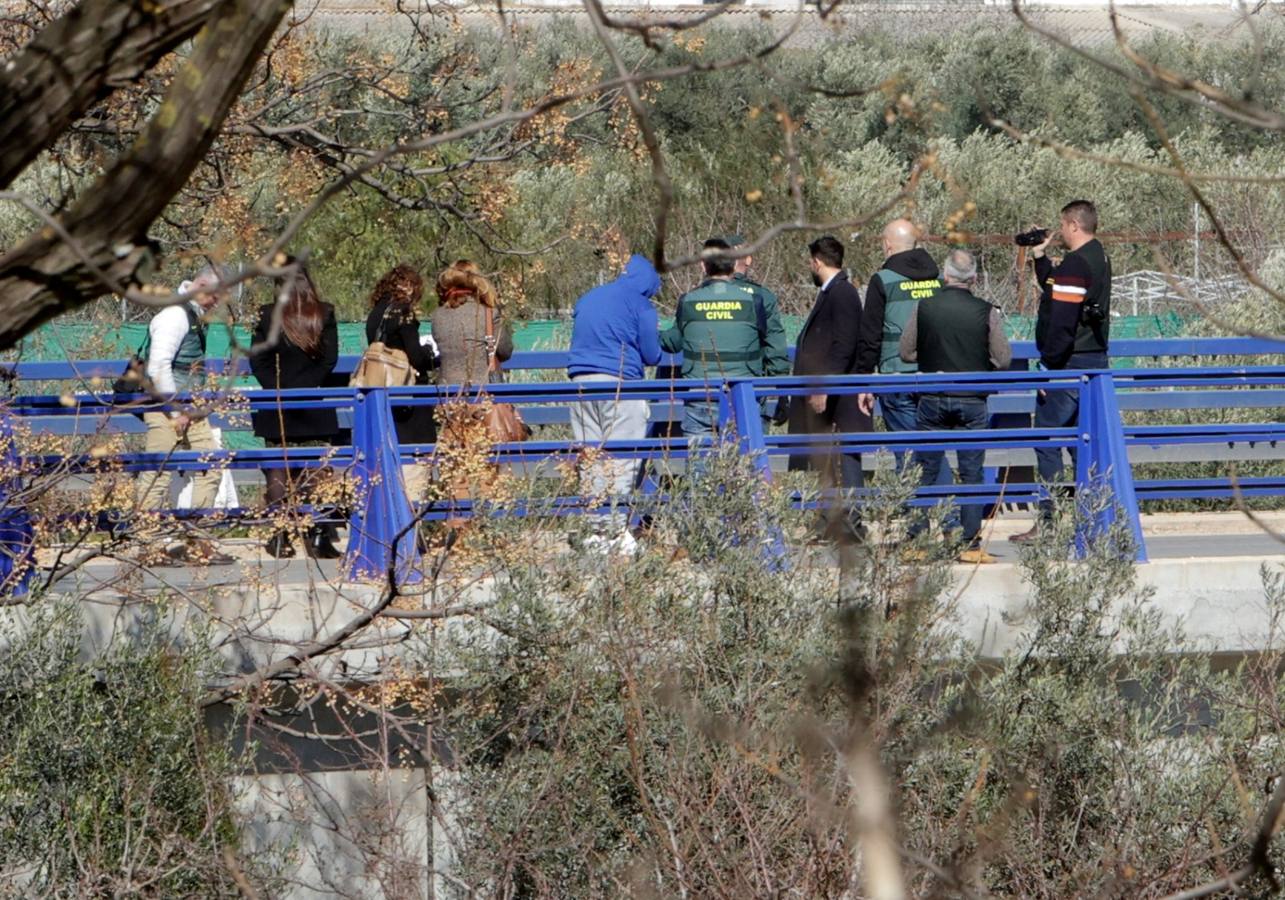 En imágenes, tensión durante la reconstrucción del crimen de El Rubio