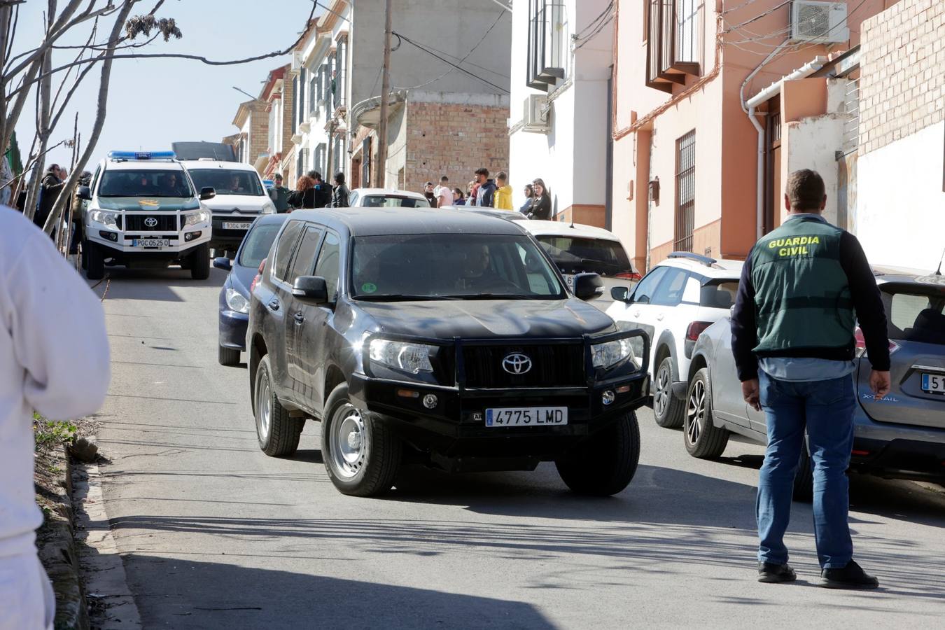 En imágenes, tensión durante la reconstrucción del crimen de El Rubio