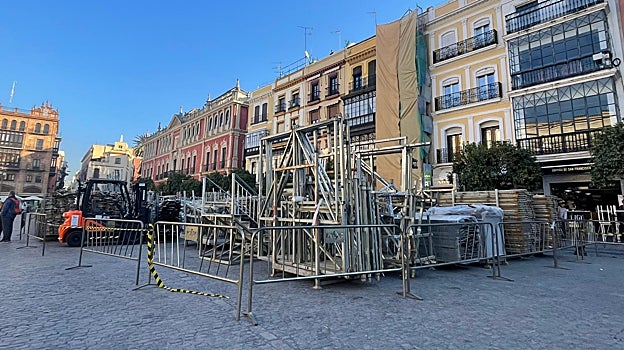 Los palcos en la plaza de San Francisco