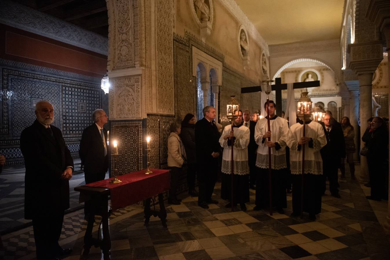El tradicional viacrucis de la Pía Unión en la Casa de Pilatos