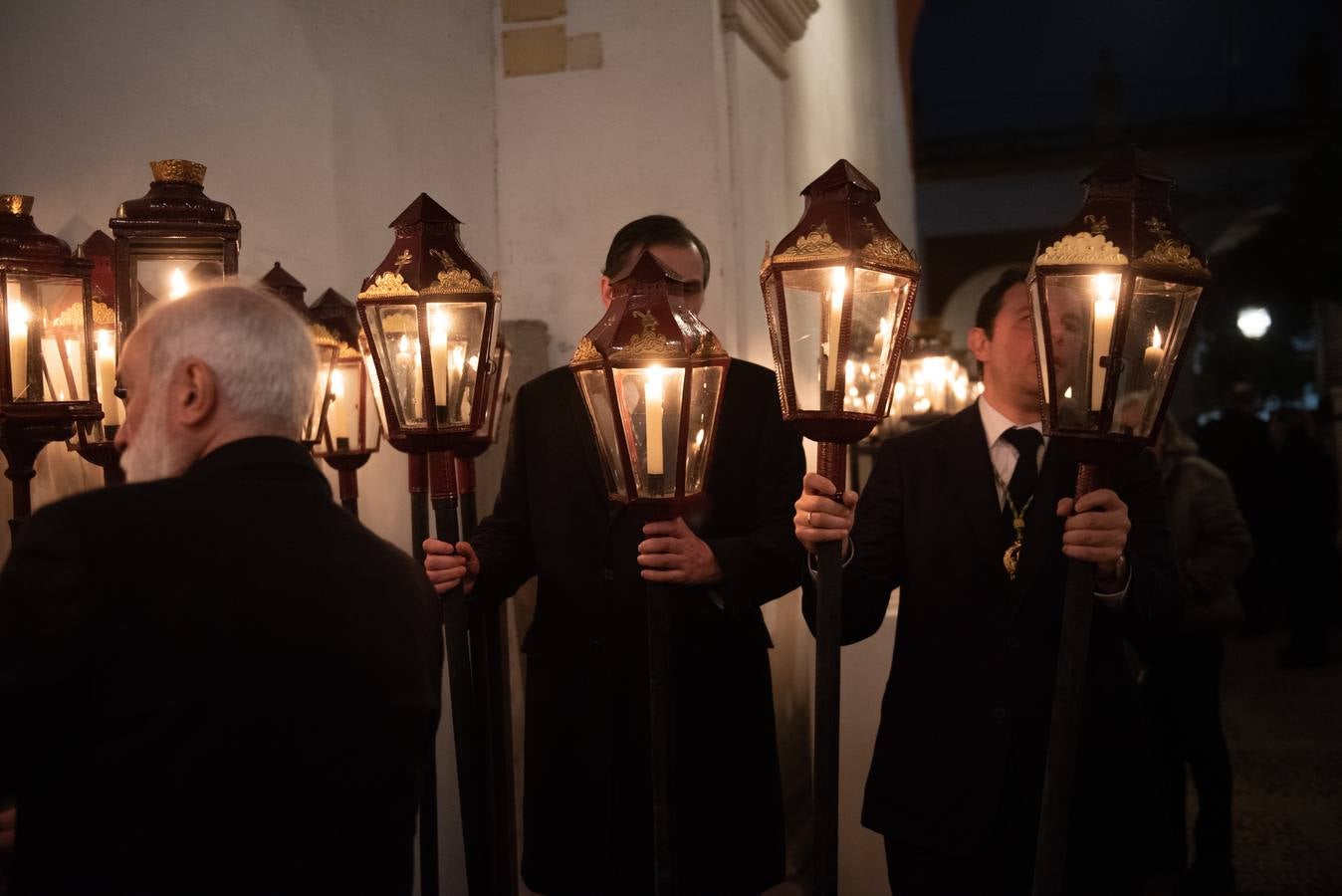 El tradicional viacrucis de la Pía Unión en la Casa de Pilatos