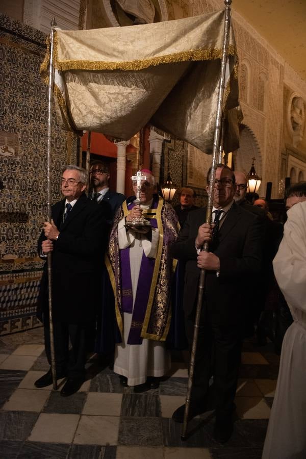 El tradicional viacrucis de la Pía Unión en la Casa de Pilatos