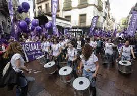 La manifestación de los sindicatos por el 8M en Sevilla, en fotos