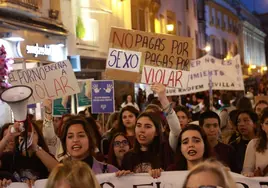 La división del 8M se agudiza en Sevilla con peticiones de dimisión a Irene Montero en una de las manifestaciones