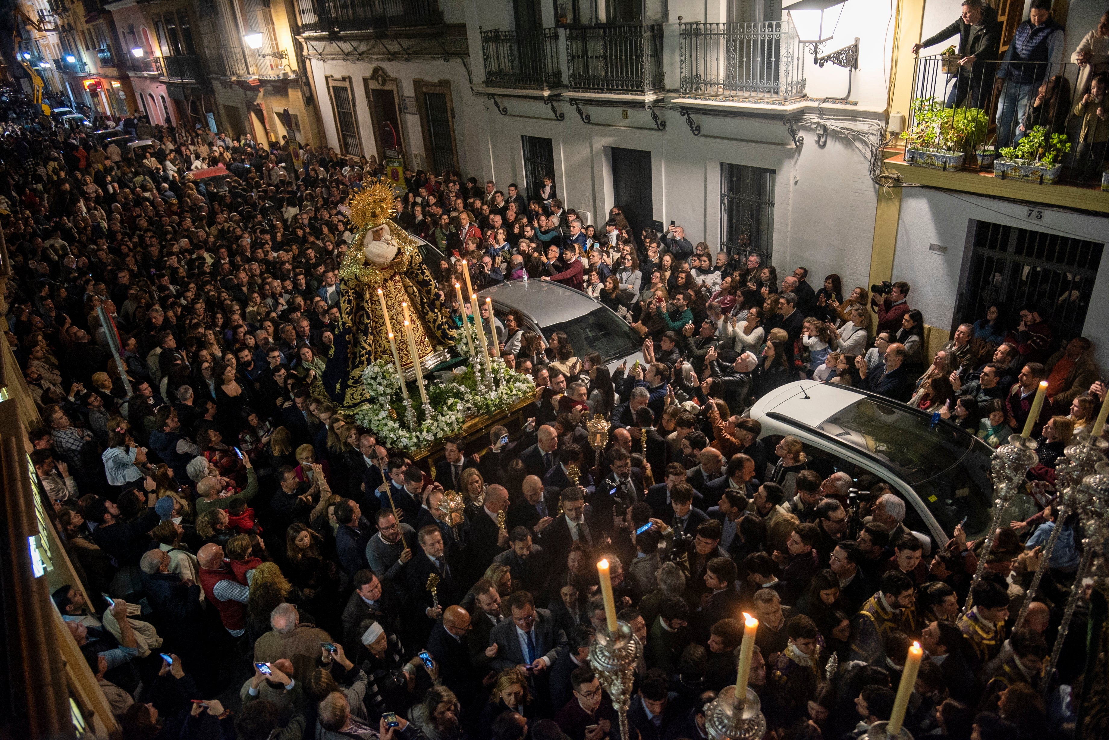 El traslado de la Esperanza de Triana a Santa Ana