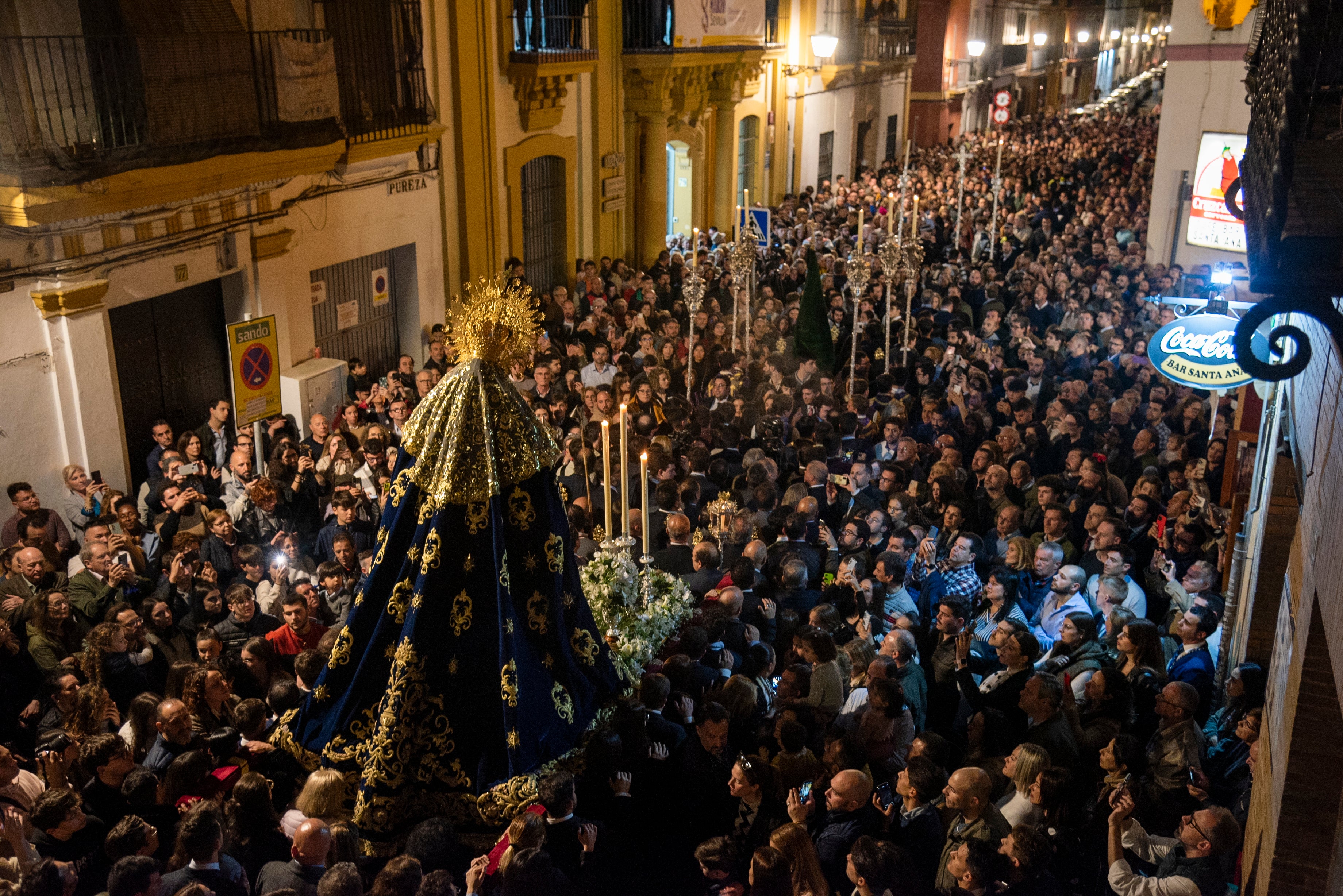 El traslado de la Esperanza de Triana a Santa Ana