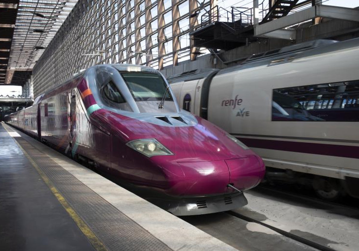 Uno de los trenes Avlo similar al que se utilizará en Sevilla
