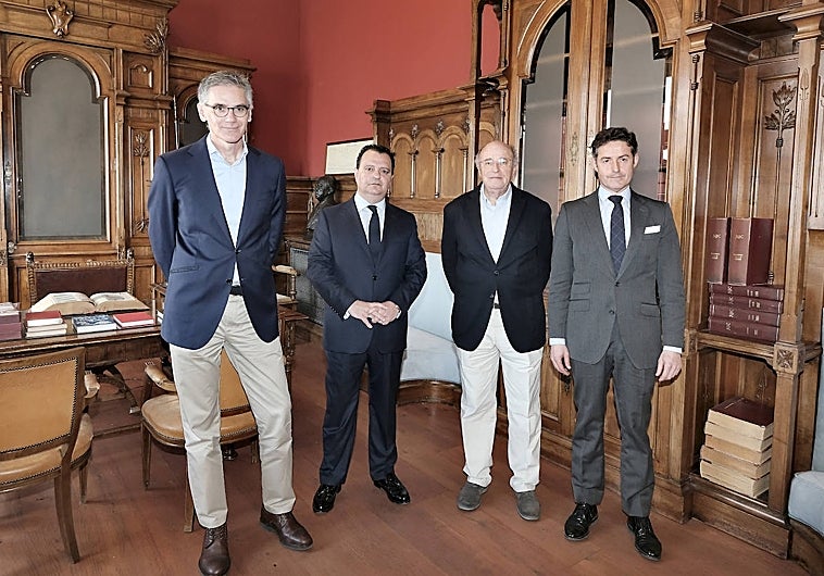 De izquierda a derecha, Juan Martínez Barea, Francisco J. Fernández, Fernando Martínez Salcedo y Alberto de Leopoldo