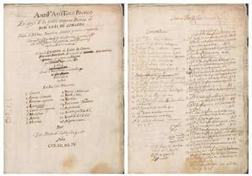 La Biblioteca de la Hispalense adquiere un valioso manuscrito sobre Luis de Góngora