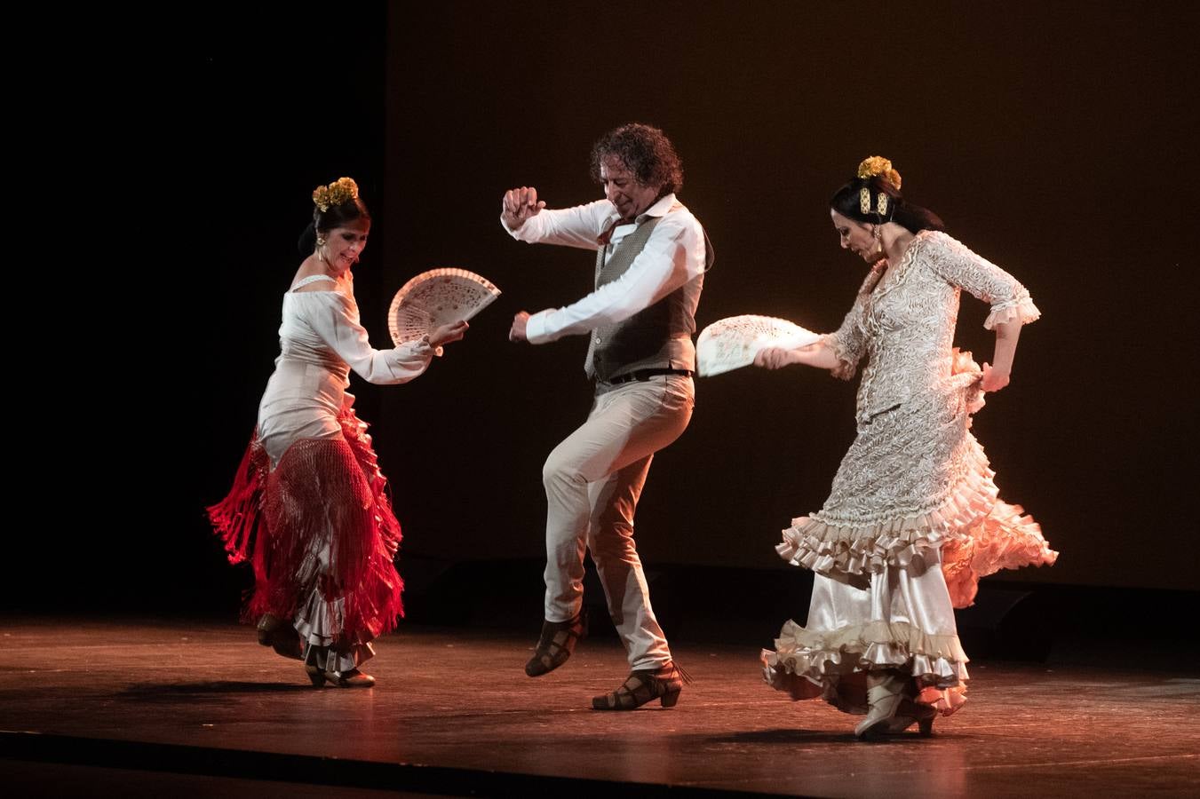 Diferentes momentos de la gala flamenca a beneficio de la Asociación DalecandELA