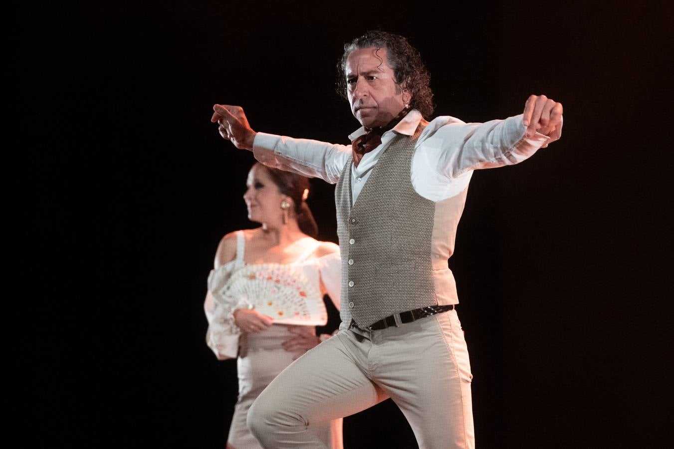 Diferentes momentos de la gala flamenca a beneficio de la Asociación DalecandELA