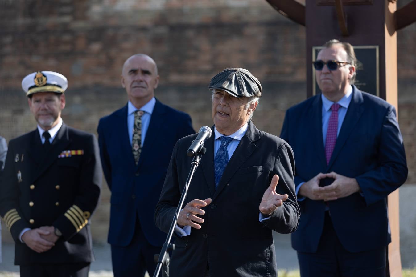 Inauguración del monumento a Juan Sebastián Elcano en el Muelle de Nueva York