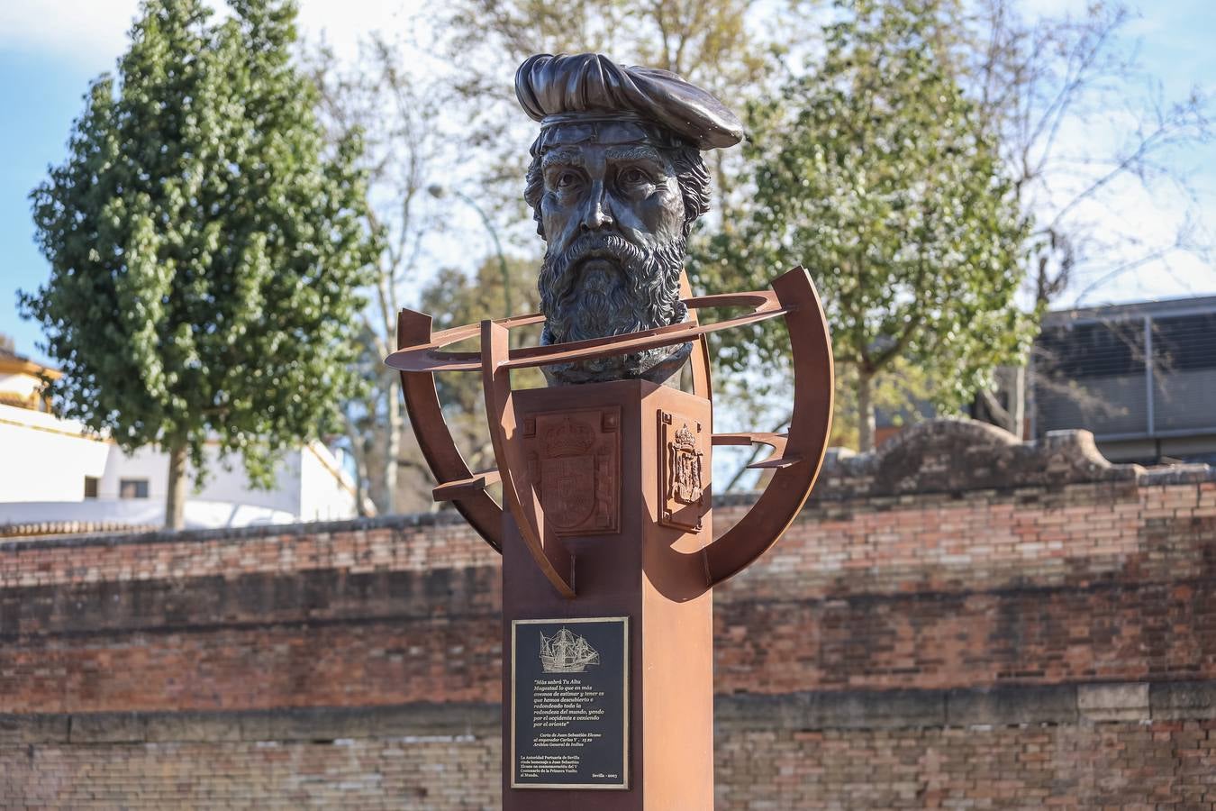 Inauguración del monumento a Juan Sebastián Elcano en el Muelle de Nueva York