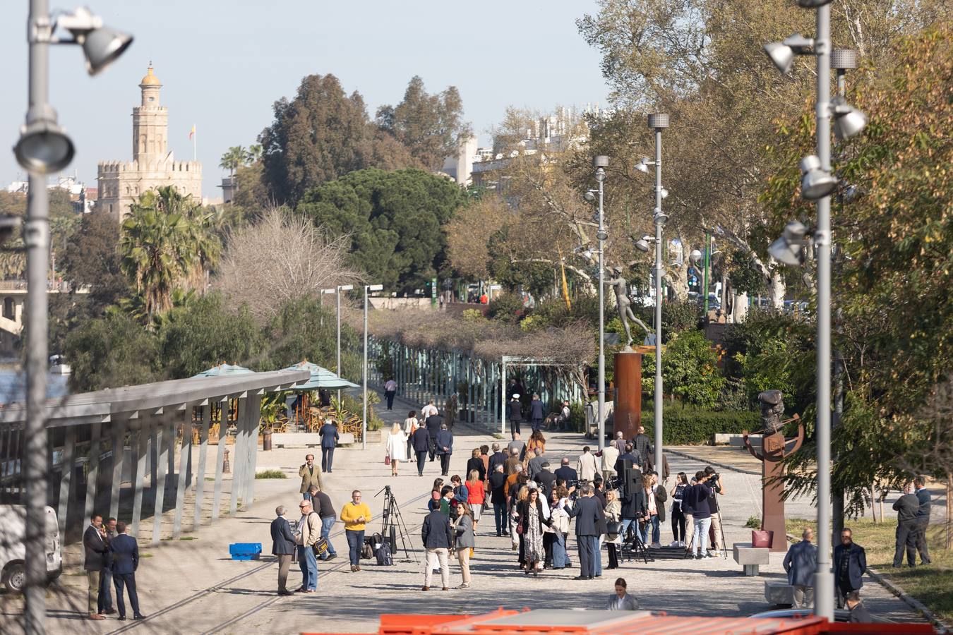 Inauguración del monumento a Juan Sebastián Elcano en el Muelle de Nueva York