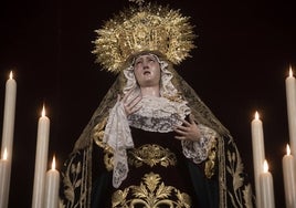 Las Penas: la Virgen de los Dolores, en la víspera de la Semana Santa de Sevilla de 2023