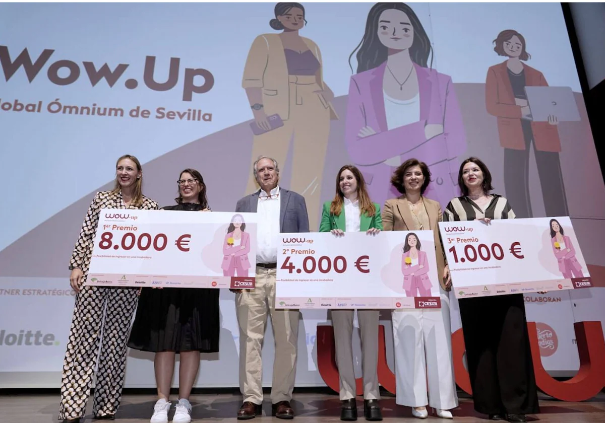 Los ganadores del programa-concurso WOW.up de la Asociación de Empresarios del Sur de España