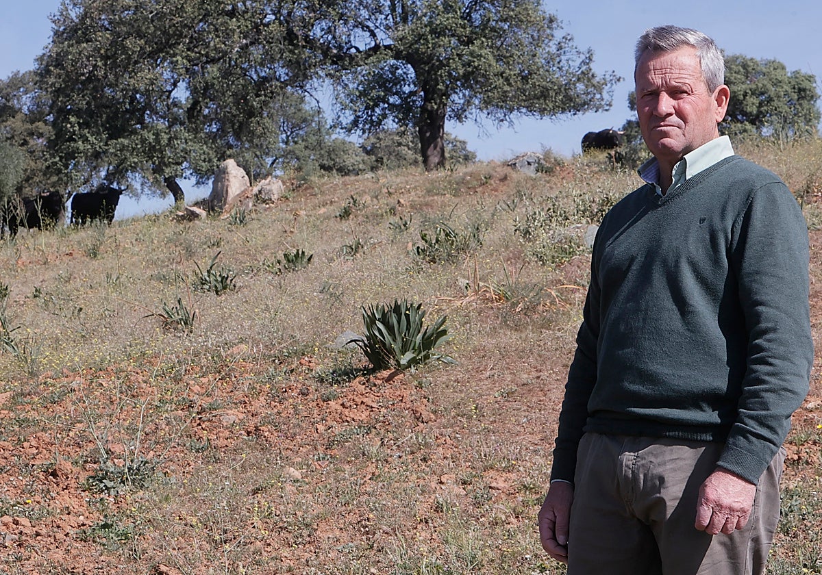 Pablo Osborne en la finca de El Soto de la Fuente