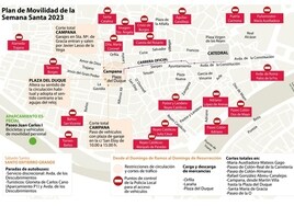 Semana Santa Sevilla 2023: ¿Qué cortes de tráfico hay este Domingo de Ramos?