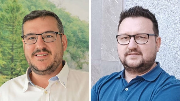 Los hermanos el Juan José y Manuel Hernández, fundadores de la startup sevillana Beepor, dedicada a la gestión digitalizada de contenedores de obras
