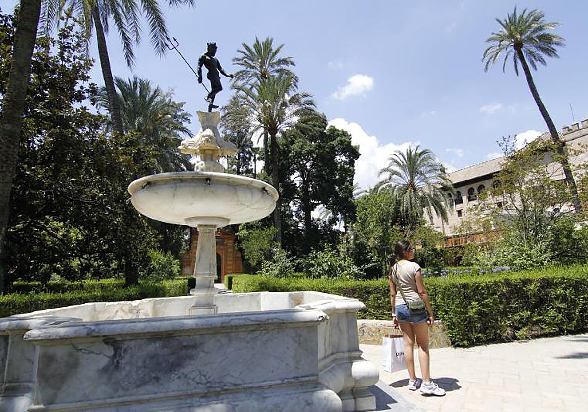 La fuente del Neptuno del Real Alcázar de Sevilla