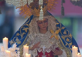 En vídeo: la Virgen de las Angustias de los Gitanos cierra la Madrugada en la Campana