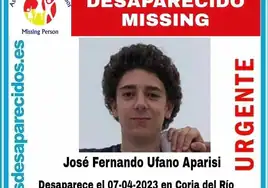 Buscan a un joven de 18 años de Coria del Río en paradero desconocido
