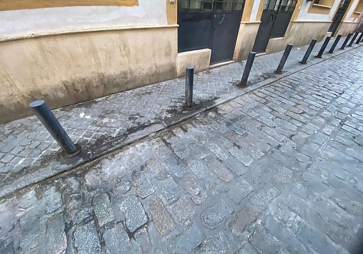 Las estrecheces de la Macarena convertidas en un orinal que no se baldea