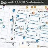 Plano de la Feria de Abril de Sevilla 2023: mapa de todas las calles y casetas