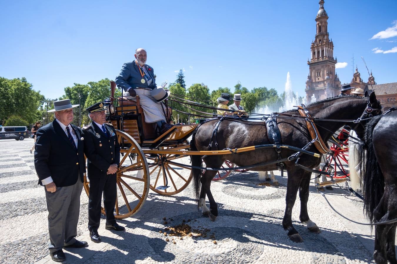 Entrega de trofeos del Campeonato Internacional de Enganches de Tradición en Sevilla
