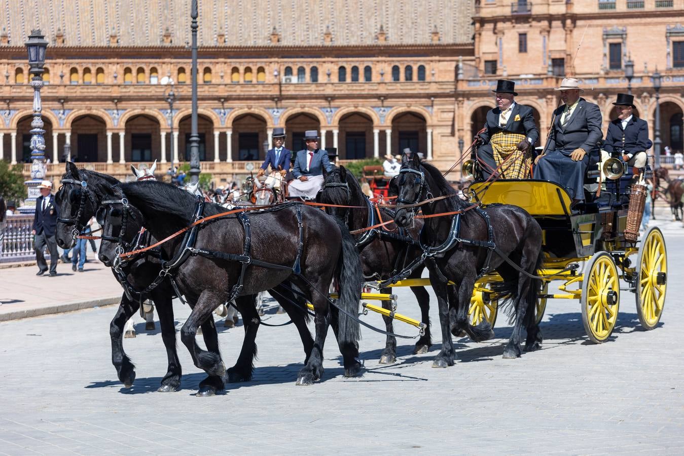 Entrega de trofeos del Campeonato Internacional de Enganches de Tradición en Sevilla