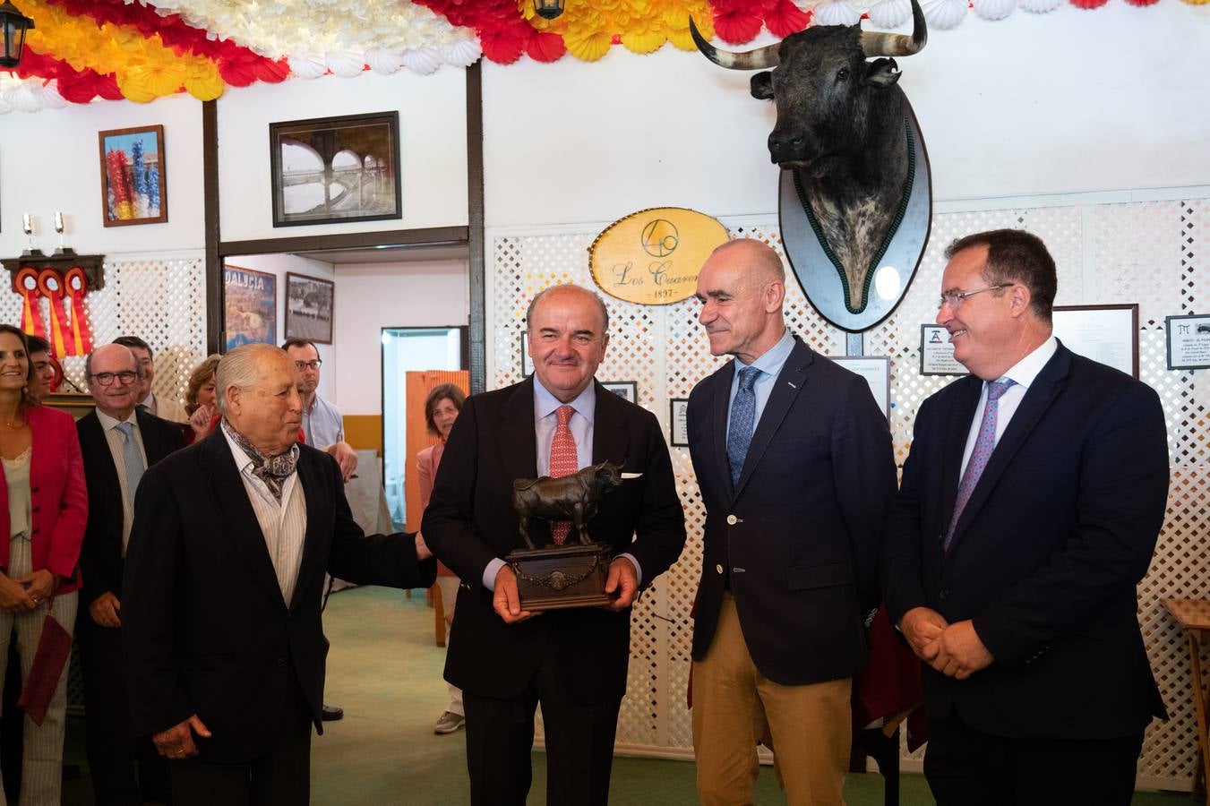 Ignacio Sánchez-Ibargüen, Santiago Domecq Bohórquez, Antonio Muñoz y Juan Carlos Cabrera