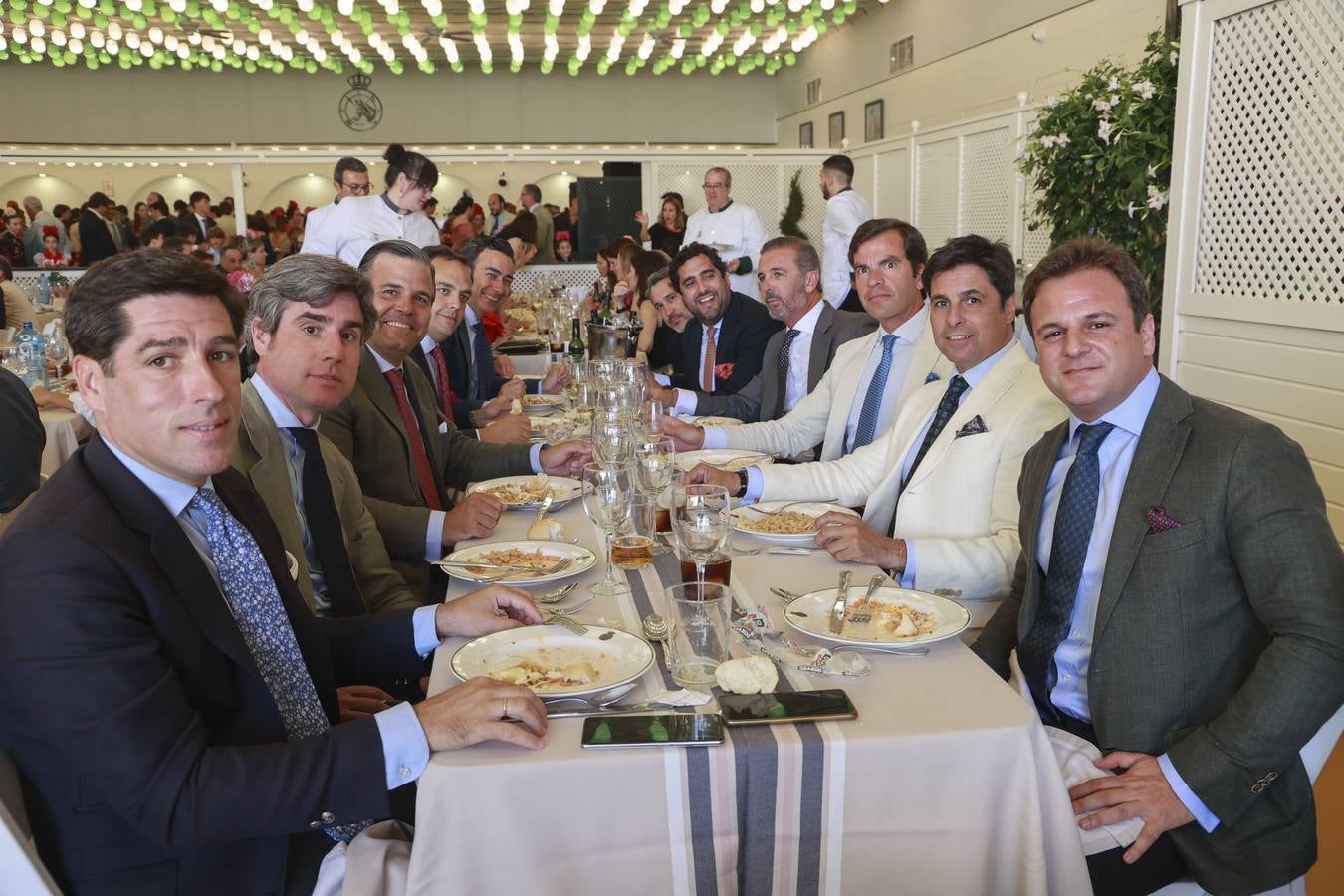 Curro García-Beneroso, Javier Medina, Curro Guzmán, José Fernández de Cabo, Francisco Rivera y Andrés Fages