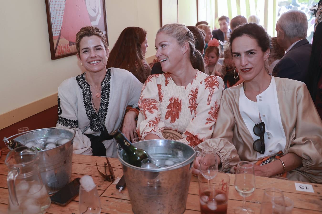 Ángela Domecq, Mercedes Bohórquez y Blanca del Río