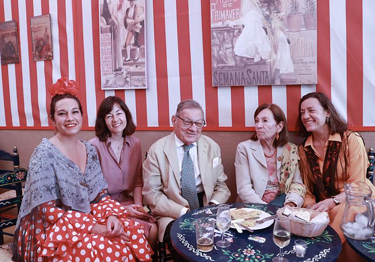 Mercedes, Lola y Diego Benjumea, Loli Miura y Rocío Benjumea