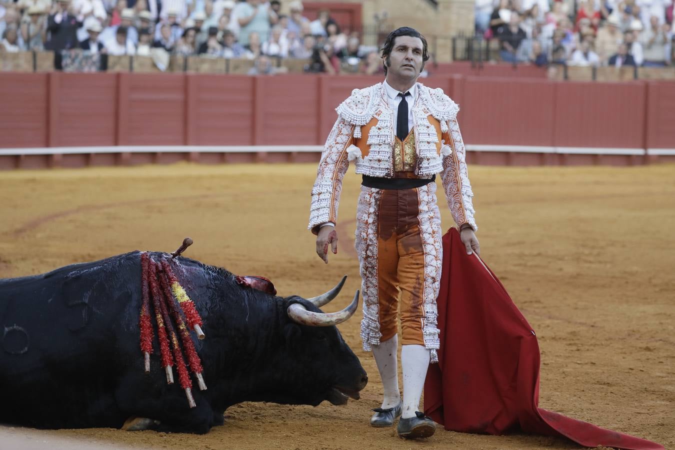 Faena de Morante de la Puebla, en la plaza de toros de Sevilla