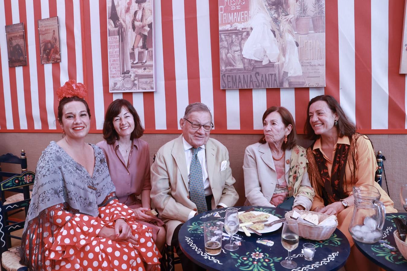 Mercedes, Lola y Diego Benjumea, Loli Miura y Rocío Benjumea