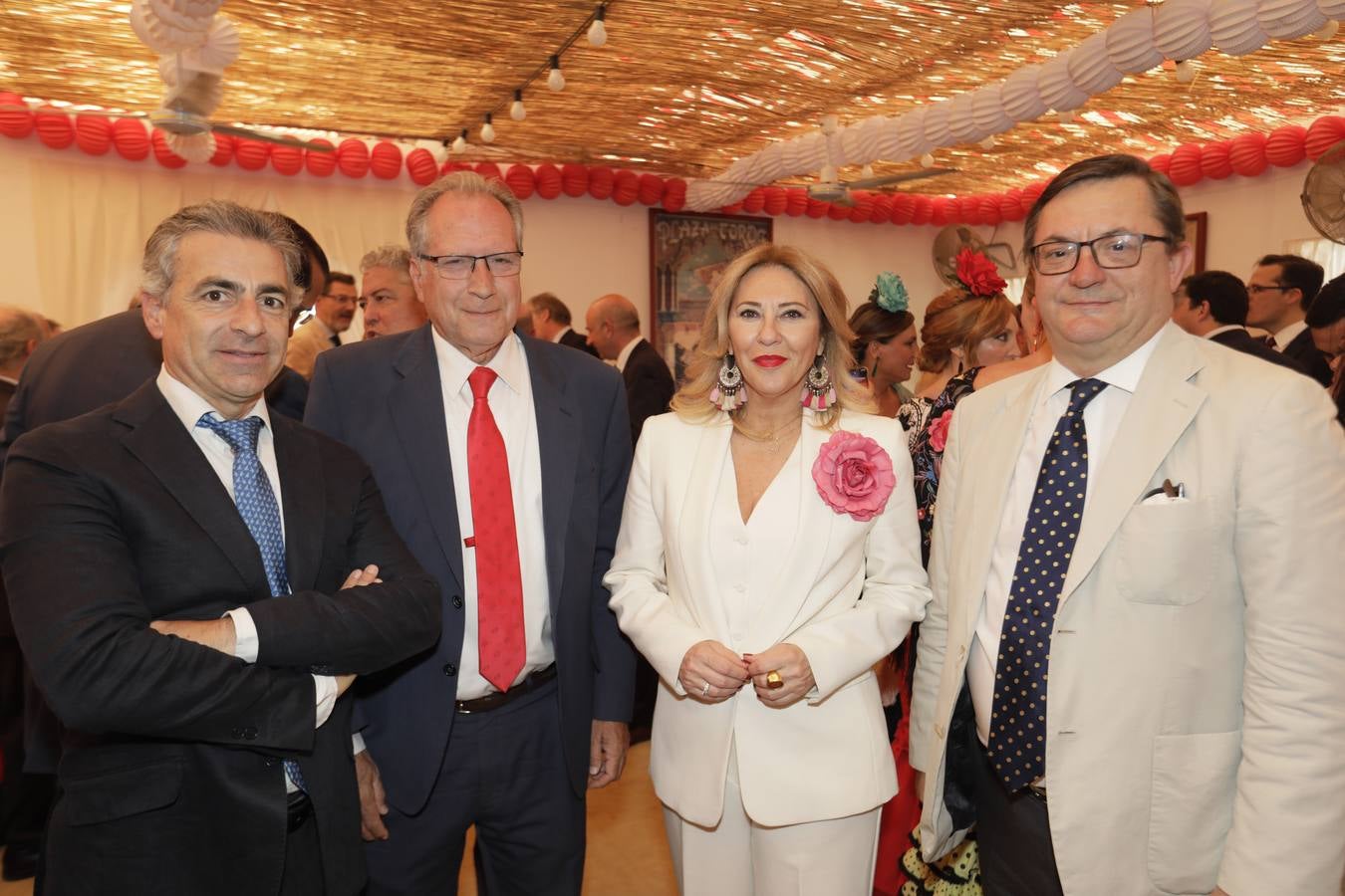 Recepción en la caseta de CESUR