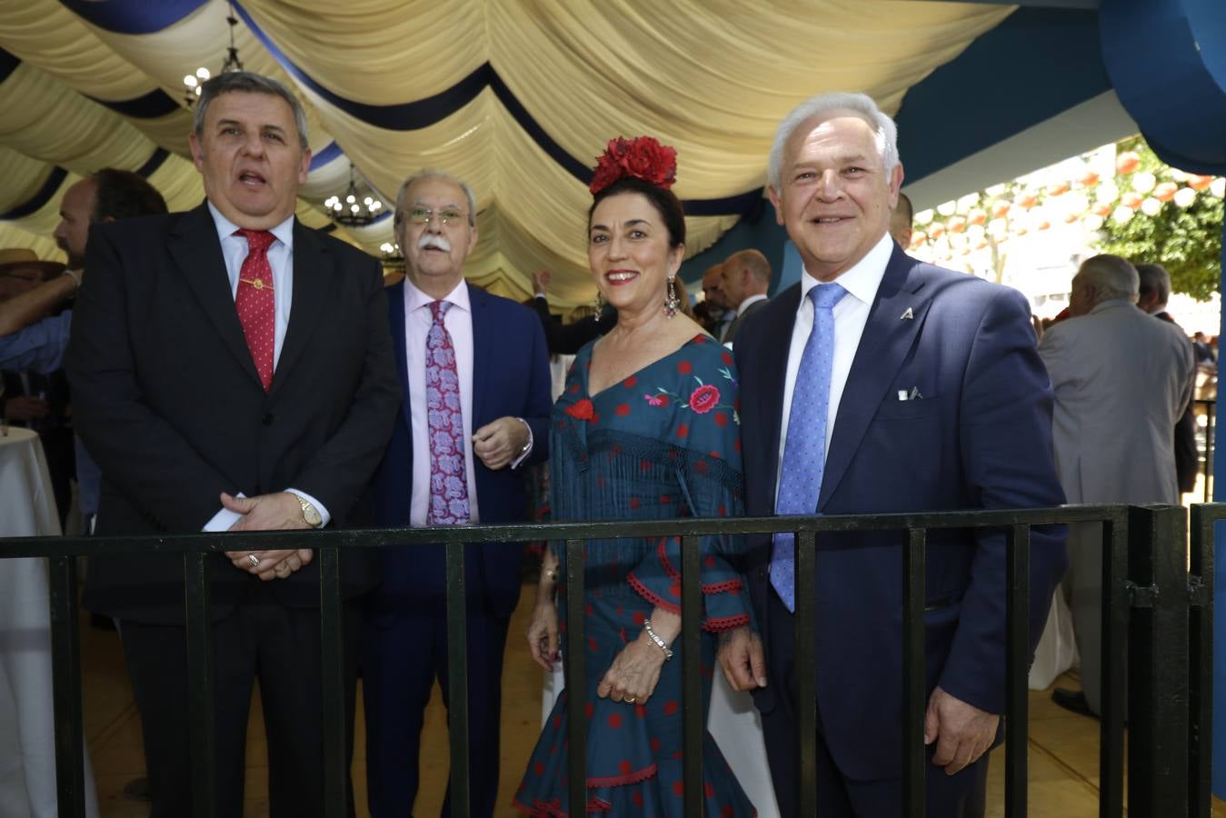 Recepción en la caseta de la Policía Nacional