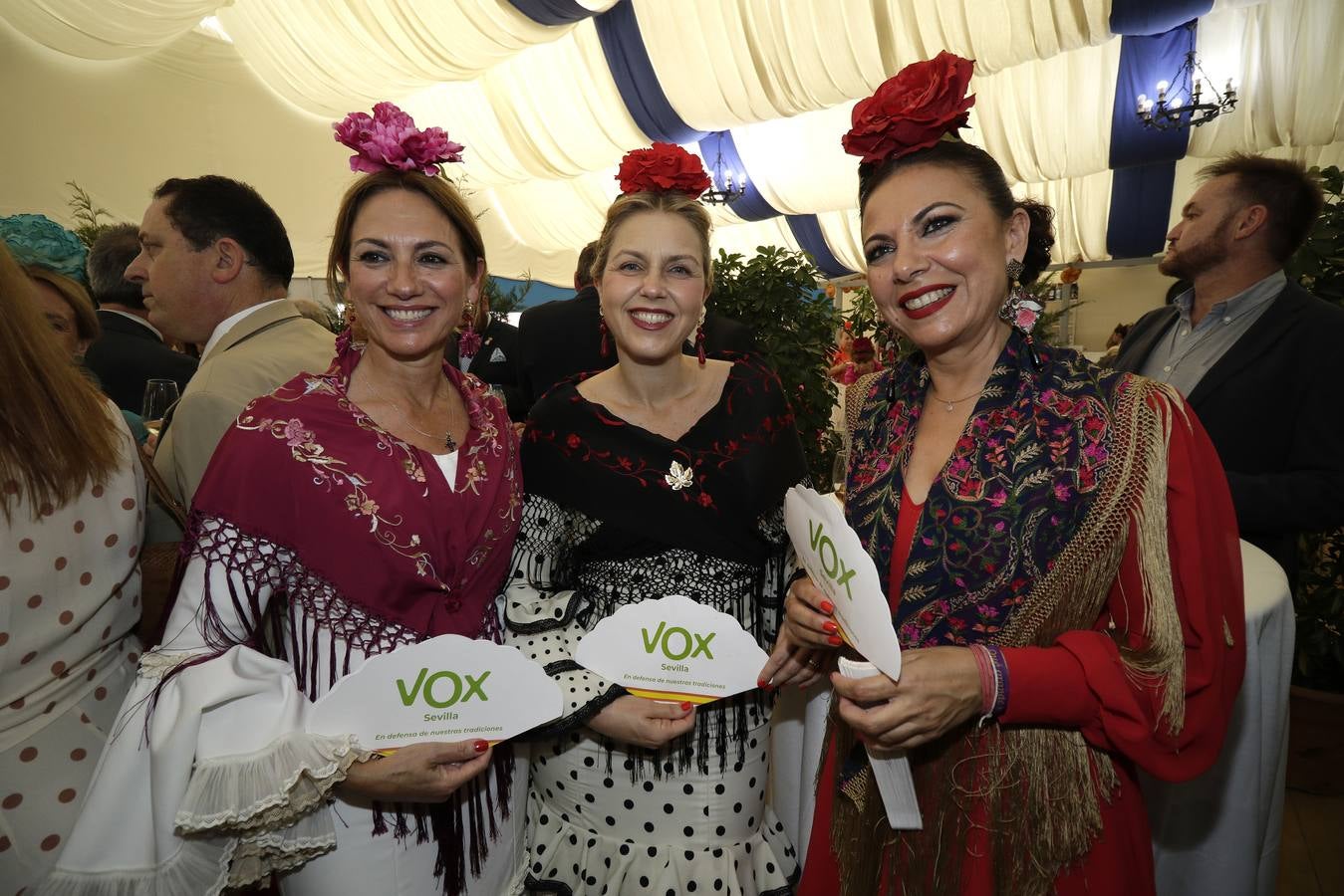 Recepción en la caseta de la Policía Nacional