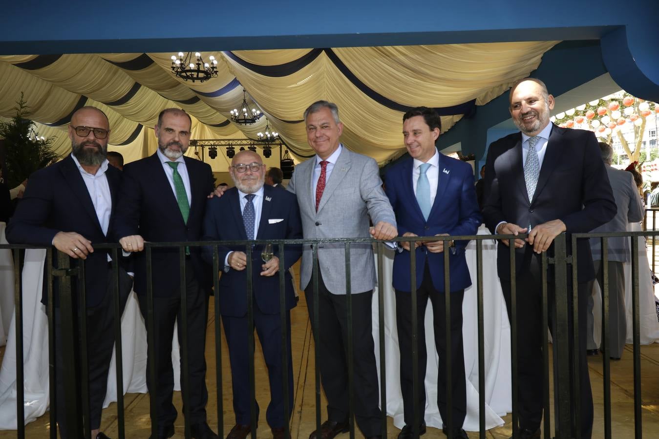 Recepción en la caseta de la Policía Nacional