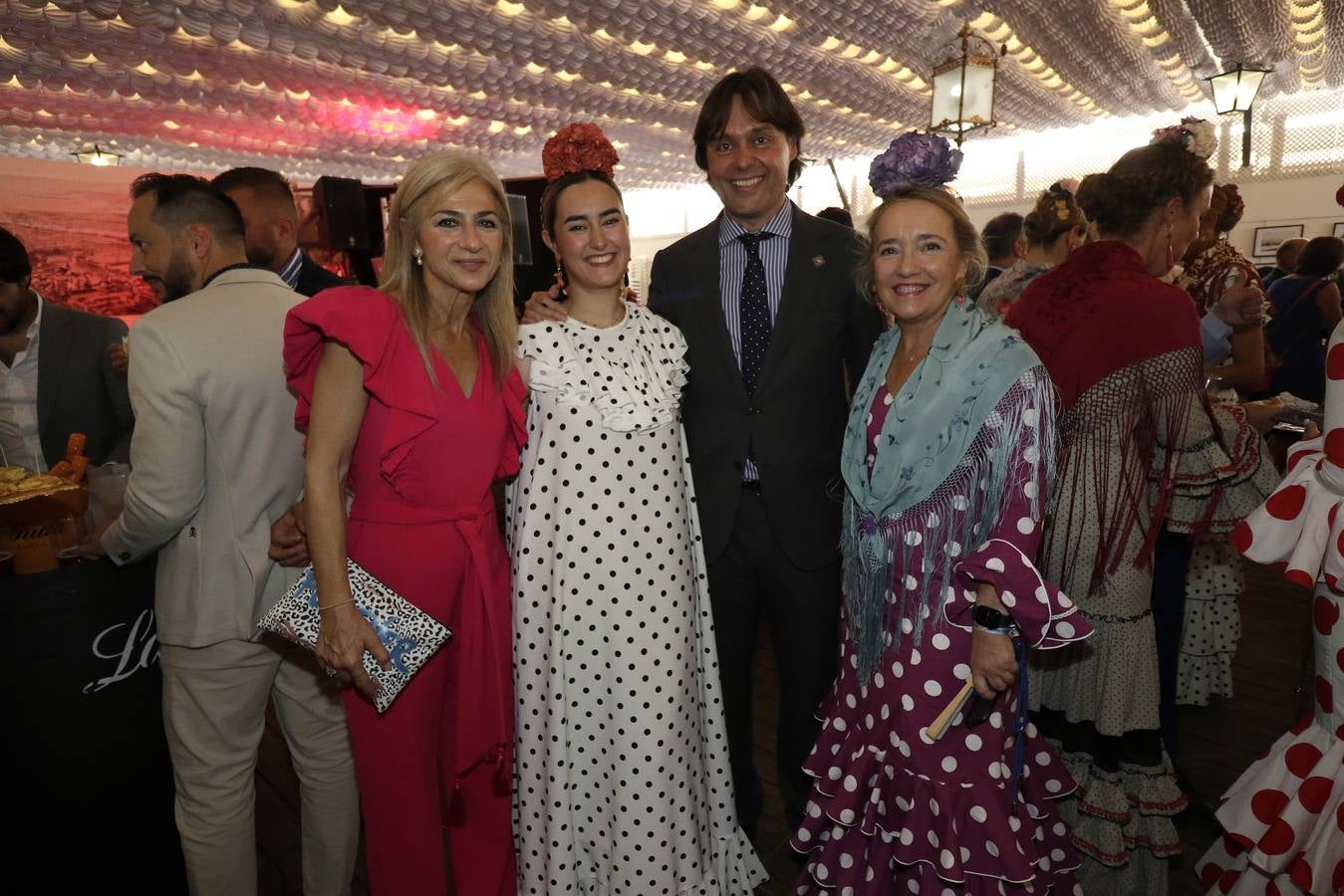 La recepción en la caseta de la Autoridad Portuaria estuvo muy animada