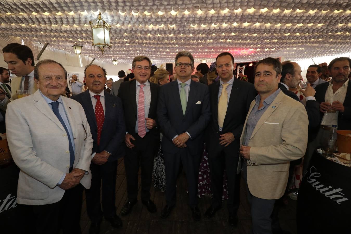 La recepción en la caseta de la Autoridad Portuaria estuvo muy animada