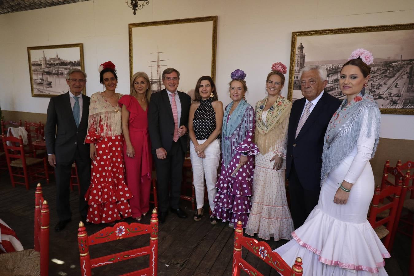 La recepción en la caseta de la Autoridad Portuaria estuvo muy animada