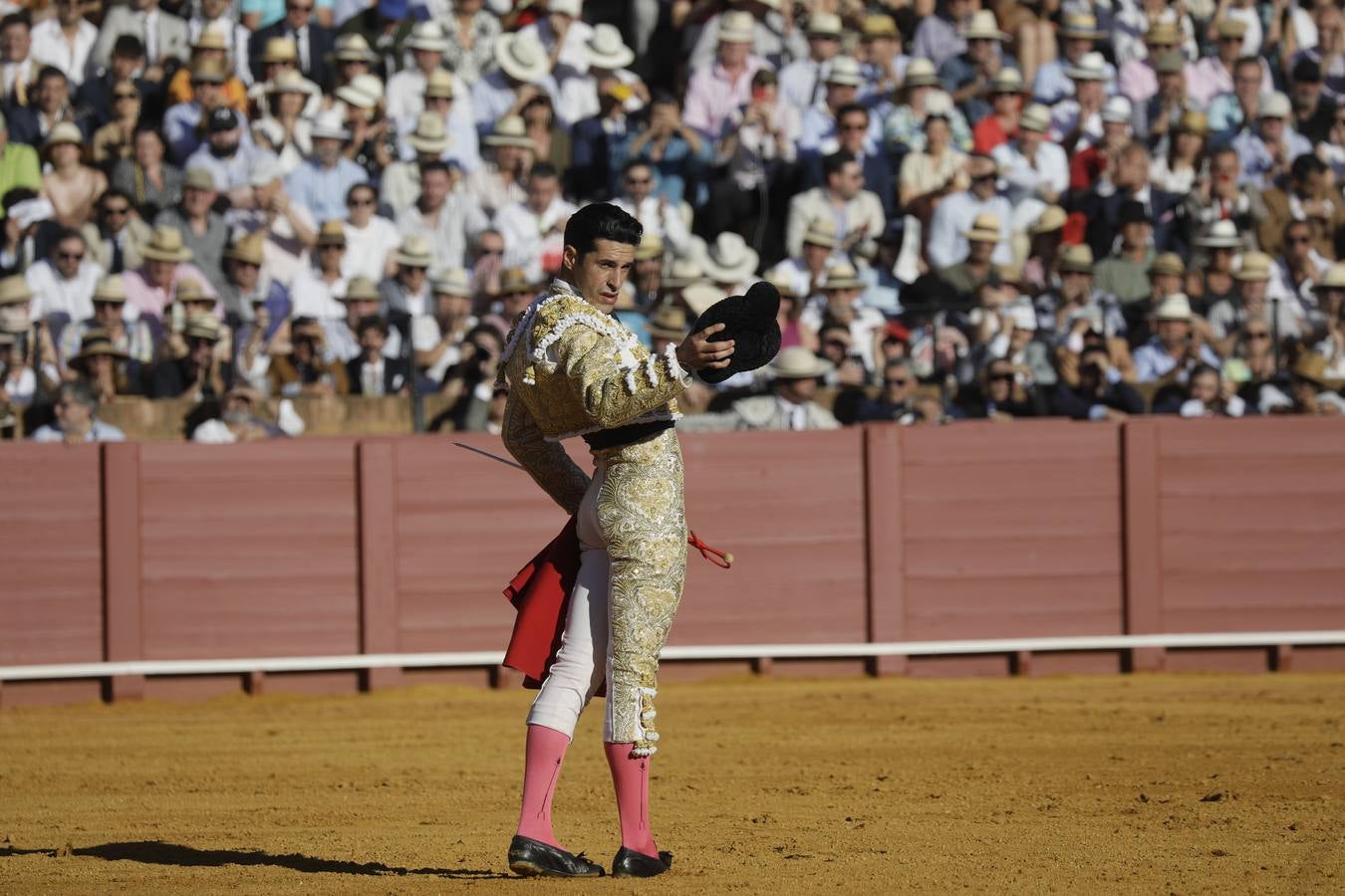 Faena de Alejandro Talavante, este lunes en la plaza de toros de Sevilla