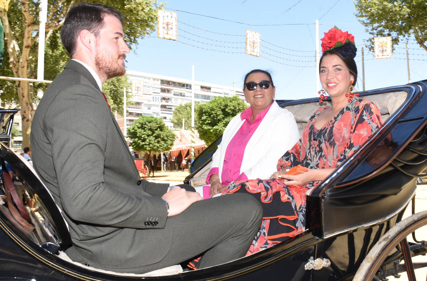 María del Monte con amigos