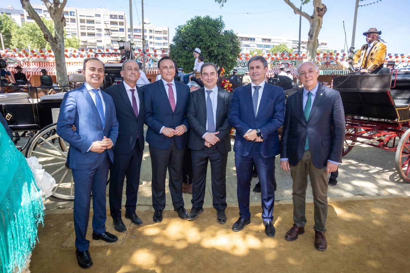 Recepción en la caseta de Endesa