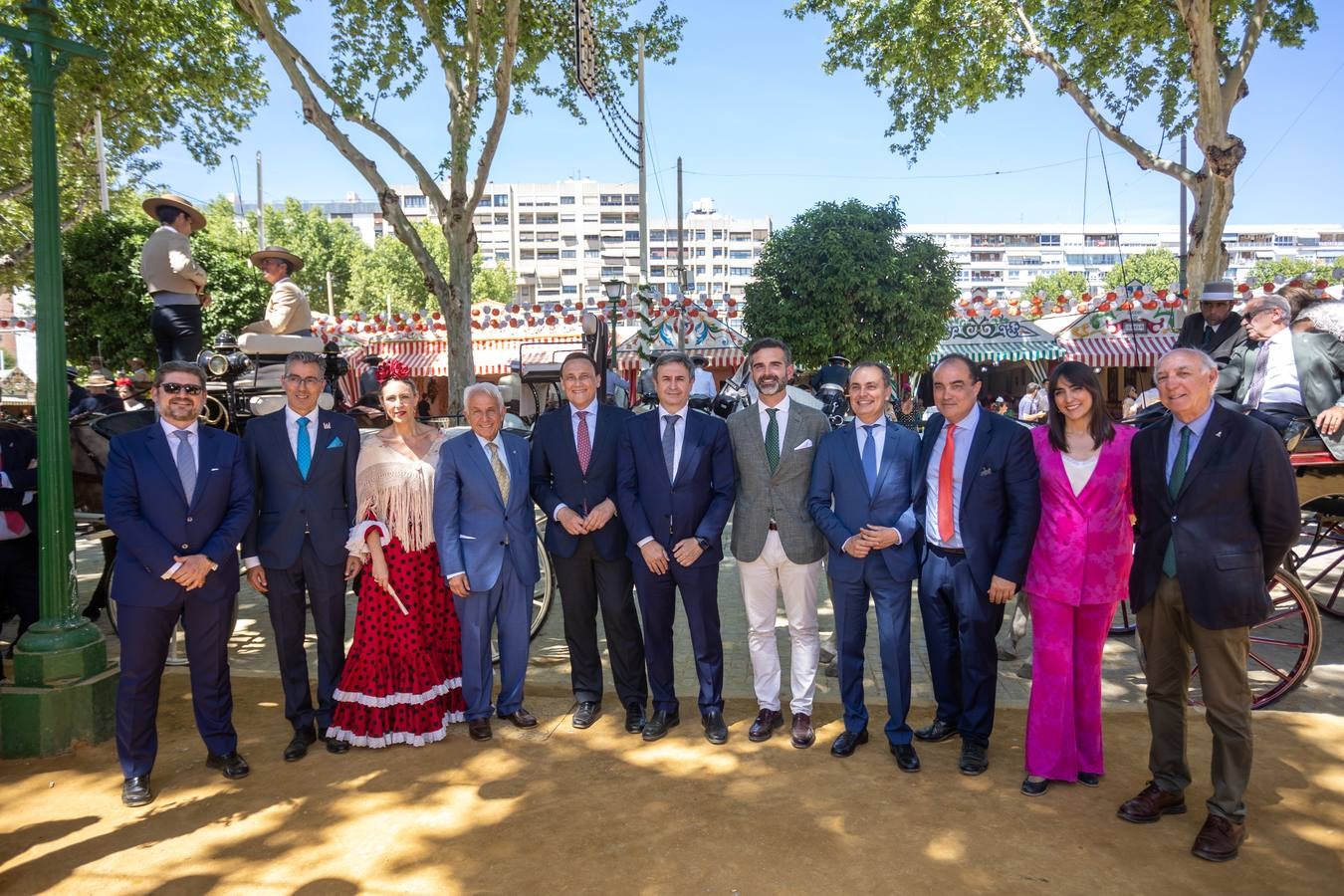 Recepción en la caseta de Endesa