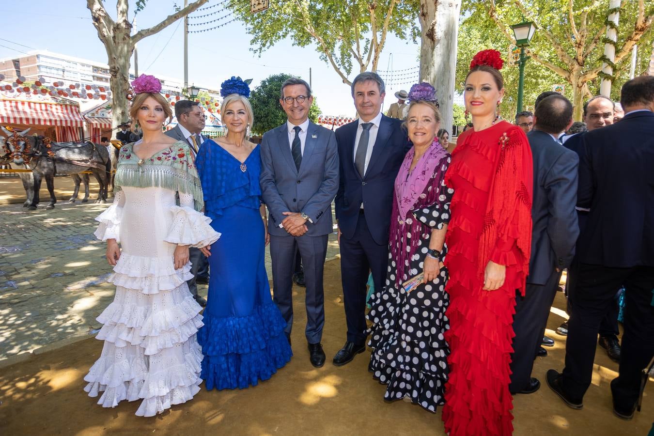 Recepción en la caseta de Endesa