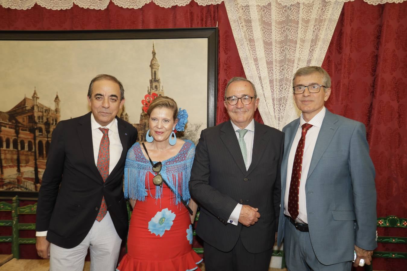 Recepción en la caseta 'Er Tronquito'