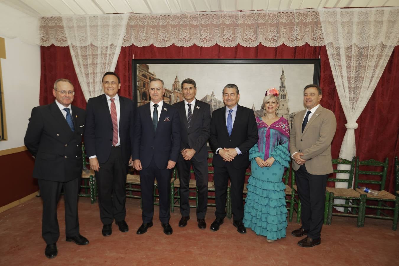 Recepción en la caseta 'Er Tronquito'